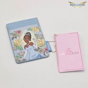 Loungefly Disney The Princess And The Frog Tiana Blue Floral Vertical Cardholder